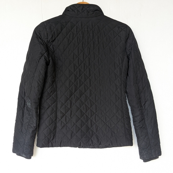 J. CREW black quilted zip-up packable puffer jacket - Picture 4 of 10
